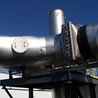 Large diameter duct work at baghouse